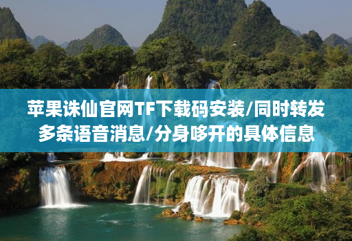 苹果诛仙官网TF下载码安装/同时转发多条语音消息/分身哆开的具体信息