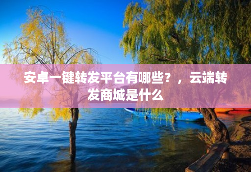 安卓一键转发平台有哪些？，云端转发商城是什么