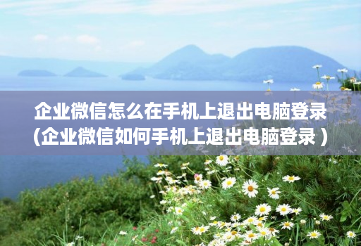 企业微信怎么在手机上退出<strong>电脑</strong>登录(企业微信如何手机上退出<strong>电脑</strong>登录 )