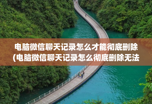 电脑微信聊天记录怎么才能彻底删除(电脑微信聊天记录怎么彻底删除无法恢复 )