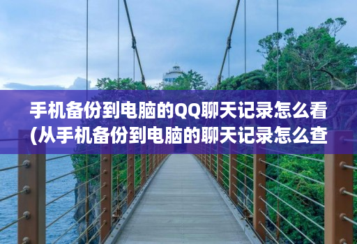 手机备份到电脑的QQ聊天记录怎么看(从手机备份到电脑的聊天记录怎么查看 )