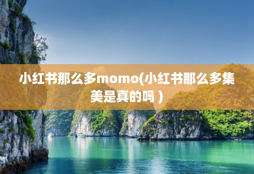 小红书那么多momo(小红书那么多集美是真的吗 )