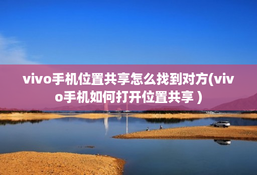 vivo手机位置共享怎么找到对方(vivo手机如何打开位置共享 )