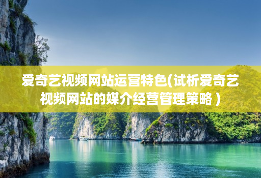 爱奇艺视频网站运营特色(试析爱奇艺视频网站的媒介经营管理策略 )