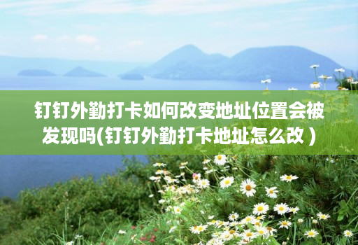 钉钉外勤打卡如何改变地址位置会被发现吗(钉钉外勤打卡地址怎么改 )