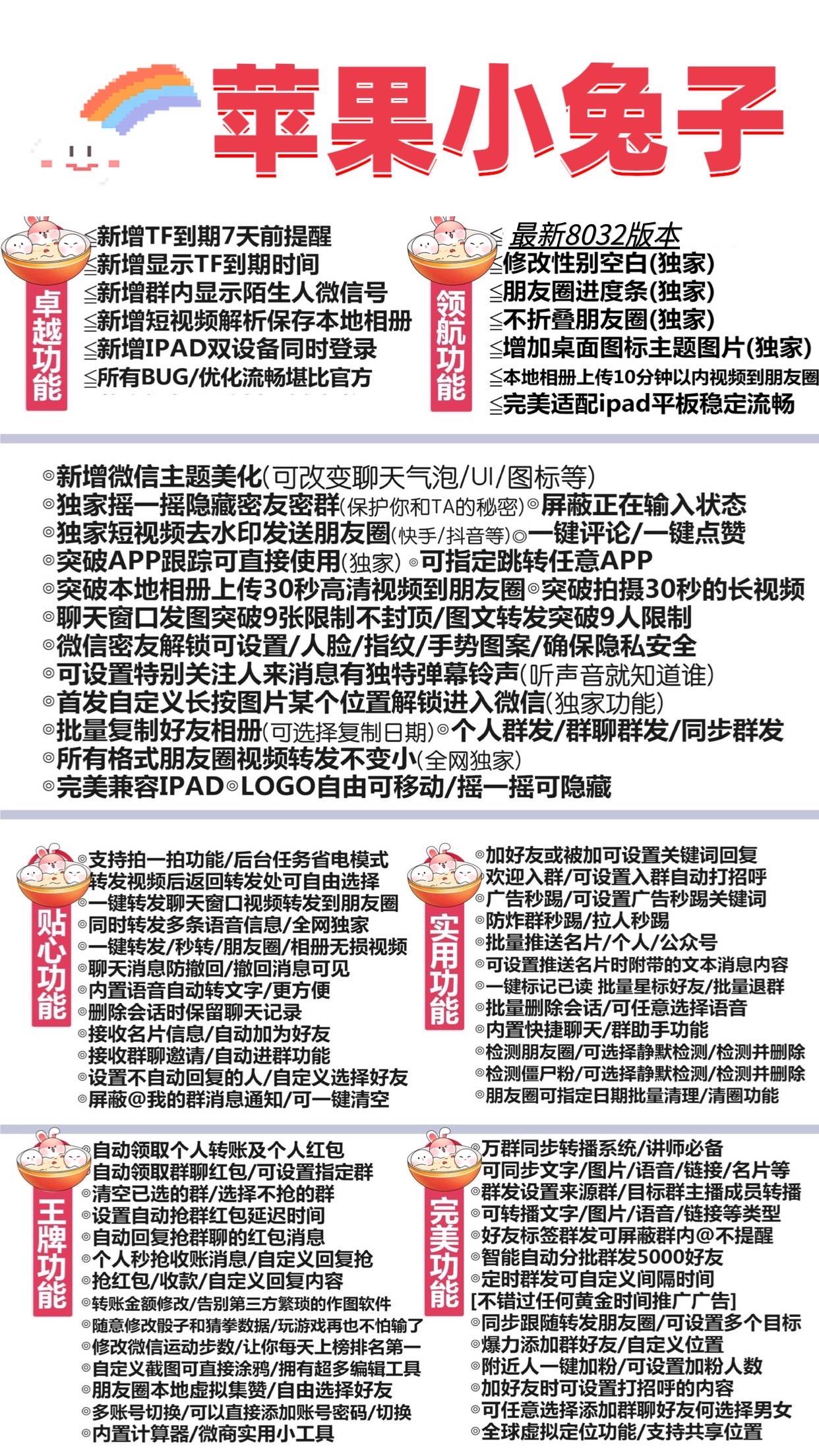 苹果小兔子官网,小兔子微信份身哆开激活码,一款哆开型工具,告别手拎多部手机,支持ios14-16系统